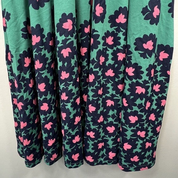 Boden Woodland Green Kassidy Surplice Midi Dress 6 Short Sleeve V Neck - Picture 7 of 12